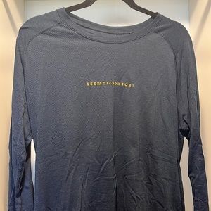 Limited edition Seek Discomfort x Lululemon Long-sleeve Workout Tee